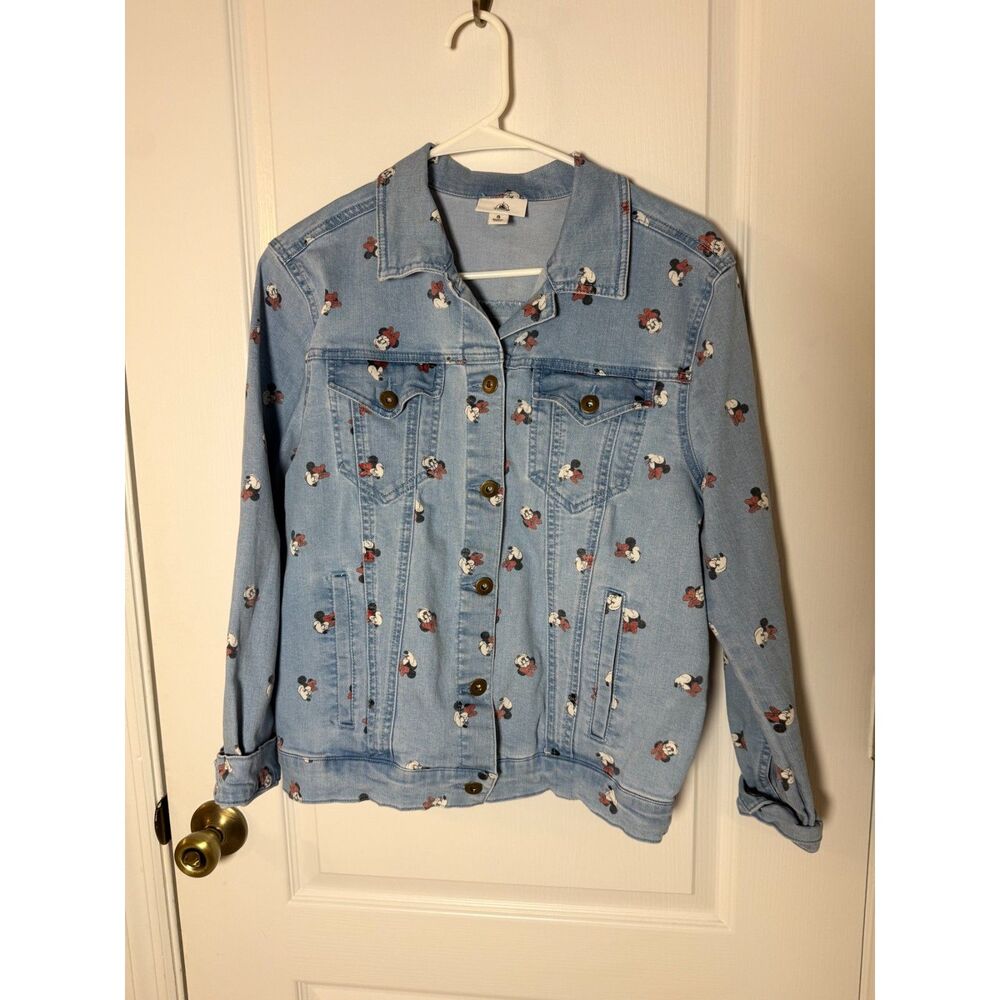 Disney Minnie Mouse Denim Jacket Blue Small Classic Y2K